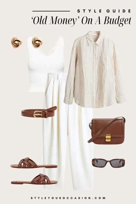 How To Dress 'Old Money' On A Budget: Spring & Summer 2024 How To Have Style, Budget Outfits, Summer Capsule Wardrobe, Old Money Style, Looks Chic, Style Mistakes, Summer Fashion Outfits, Classic Outfits, Inspiration Mode