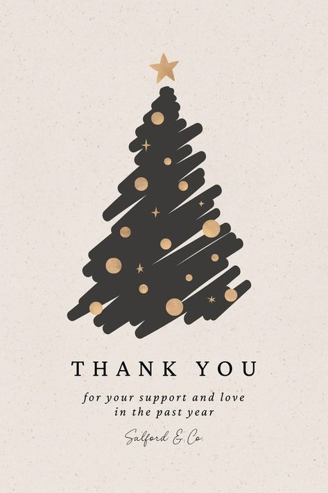 Templates Christmas Thank You Cards, Cards For Business, Business Christmas, Digital Greeting Cards, Classy And Elegant, Christmas Thank You, Happy New Year Wishes, Christmas Post, New Year Greetings