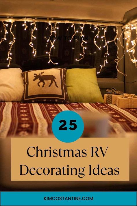 Looking for some Christmas RV decorating ideas to turn your camper into a winter wonderland? We have a great list of RV Christmas decor ideas. From RV Christmas Tree ideas to RV Christmas outside decorations. This awseome list will inspire you to create the ultimate holiday decorated camper! Rv Christmas Decorations Inside, Camper Christmas Decorations, Christmas Outside Decorations, Christmas Rv, Rv Decorating Ideas, Rv Christmas, Christmas Outside, Rv Decorating, Small Trailer