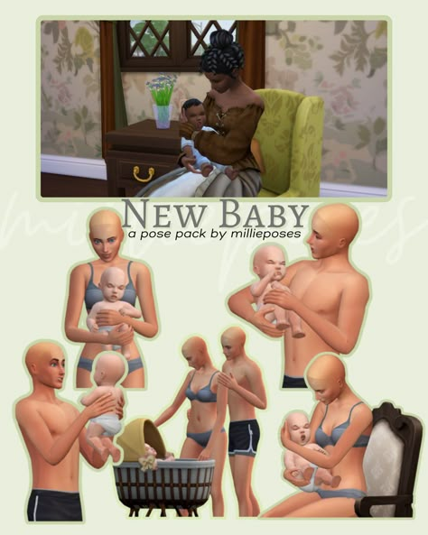 PATREON (free) KO-FI (always optional, always appreciated!) As a tumblr anon pointed out to me - UDCs always have a new baby around, so here is a small collection of poses (candid and posed, based… Sims 4 Infant Poses, Sims 4 Mods Furniture, Sims 4 Family Poses, Infant Poses, Poses The Sims 4, Sims 4 Decades Challenge, Poses Sims 4, Ts4 Poses, Sims Poses