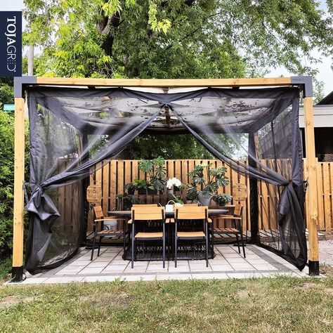 Toja Grid Pergola, Toja Grid, Mosquito Net, We Made It, Bugs, The Help, Pergola, Knit Fabric, Knitted Fabric