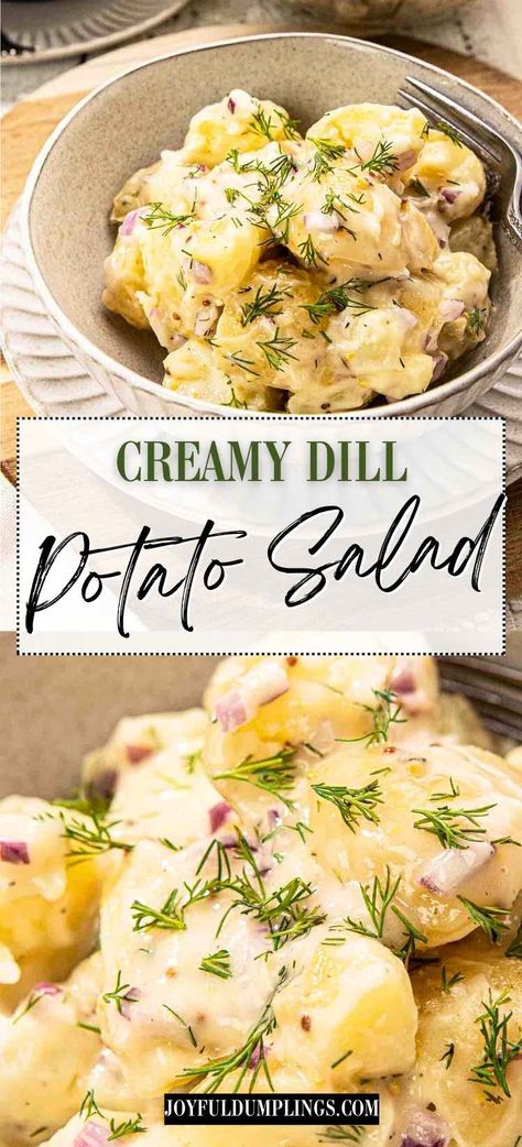 potato salad Easy Dill Potato Salad, Potato Salad With Dill Recipe, Dilly Potato Salad, Irish Potato Salad Recipe, Potato Salad With Mayonnaise, Sour Cream Dill Potato Salad, Canned Potato Salad, Potato Salad With Canned Potatoes, Creamy Dill Potatoes