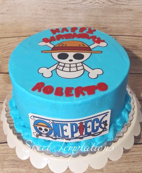 One Piece Cake Design, One Piece Cake, Cake Designs For Girl, One Piece Theme, Anime Cake, Birthday One, One Piece Anime, 21st Birthday, Alfredo