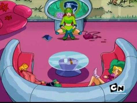 Totally Spies Room, House Living Room, Totally Spies, Home Living Room, Adoption, Living Room, Design