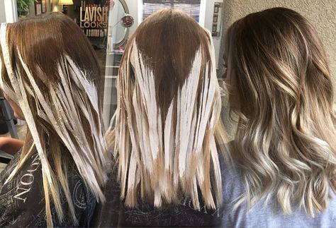 Balayage Application, Short Brunette Hair, Hair Foils, Blonde Highlights On Dark Hair, Hair Contouring, Diy Hair Color, Hair Color Formulas, Dark Hair With Highlights, Hairstyles For Layered Hair