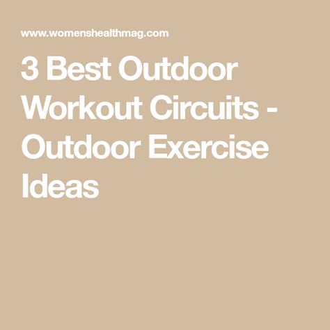 3 Best Outdoor Workout Circuits - Outdoor Exercise Ideas Outdoor Exercise Ideas, Outdoor Exercises, Outdoor Exercise, Outdoor Workout, Exercise Ideas, Ultrasonic Cleaner, Circuit Workout, Bettering Myself, Healthy Fitness