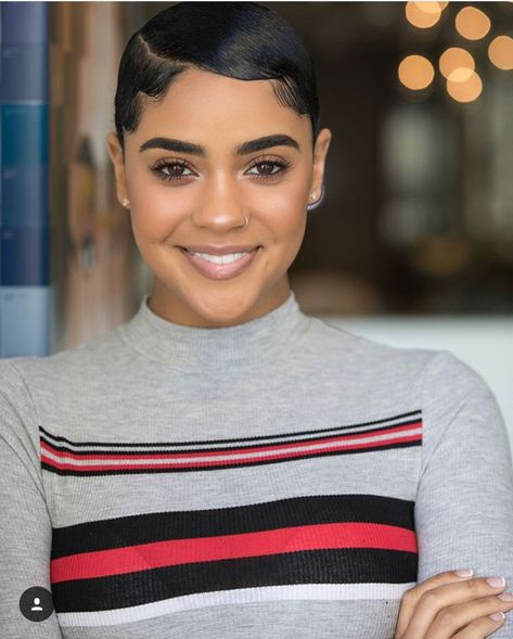 Makeup | Raw - Barely There #caramel Finger Waves Short Hair, Black Hair Short Cuts, Short Sassy Hair, Sassy Hair, Hairstyles For Black Women, Relaxed Hair, Short Natural Hair Styles, Short Hair Styles Pixie, Smile On