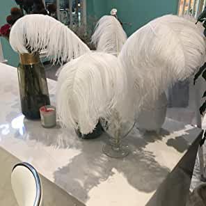 Amazon.com: ostrich feathers Ostrich Feather Centerpieces, Diy Feather, Gatsby Wedding Theme, Feather Lamp, Feather Centerpieces, Small Centerpieces, Event Centerpiece, Large Feathers, Home Wedding Decorations