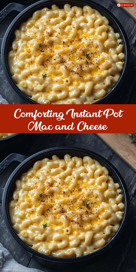 Indulge in Comforting Instant Pot Mac and Cheese! Creamy, rich, and full of flavor, this dish is the perfect cozy meal. Easy Instant Pot Side Dishes, Mac And Cheese Recipe Ninja Foodie, Instant Pot Mac N Cheese Recipes, Pressure Cooker Macaroni And Cheese, Mac N Cheese Recipe Instant Pot, Instantpot Mac And Cheese Recipe, Instant Pot Mac Cheese, Instant Pot Gluten Free Mac And Cheese, Instant Pot Holiday Recipes