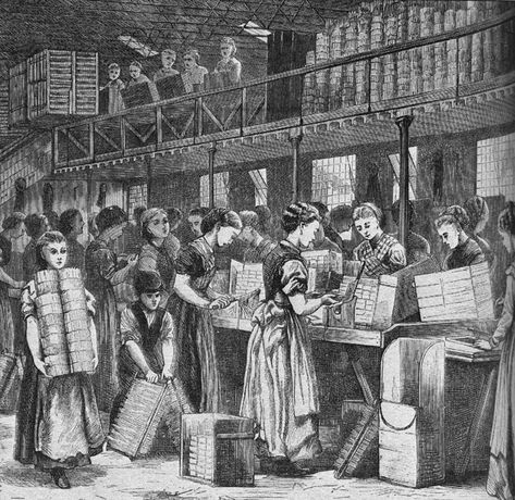 Women working in a match factory - Category:1871 in London - Wikimedia Commons Phossy Jaw, 19th Century London, 19th Century England, Victorian London, The Victorian Era, London History, Victoria Park, Regency Era, World's Fair