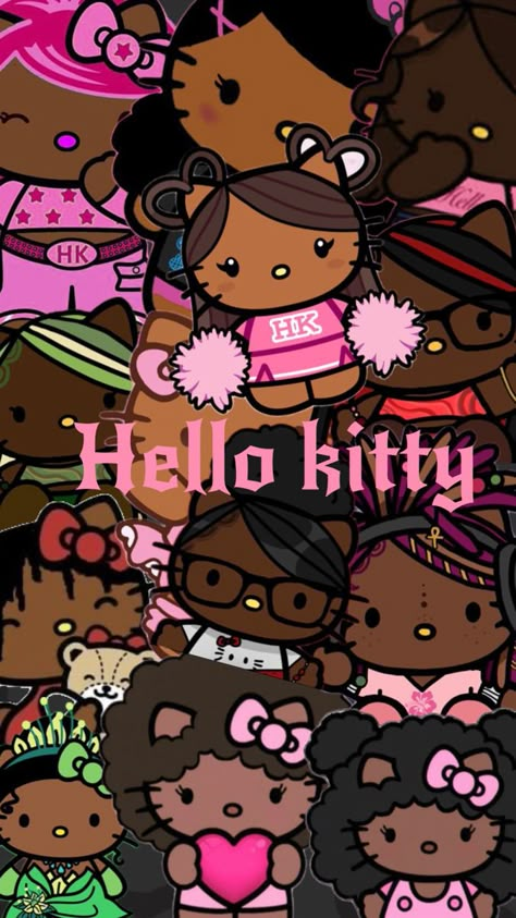 Black Cartoon Wallpaper Iphone, Hello Kitty Wallpaper Baddie, Baddie Hello Kitty Wallpaper, Ipad Wallpaper Cartoon, Hello Kitty Lockscreen Wallpaper, Hello Kitty Wall Paper, Wallpaper Backgrounds Hello Kitty, Sanrio Wallpaper Aesthetic, Hello Kitty Ipad Wallpaper