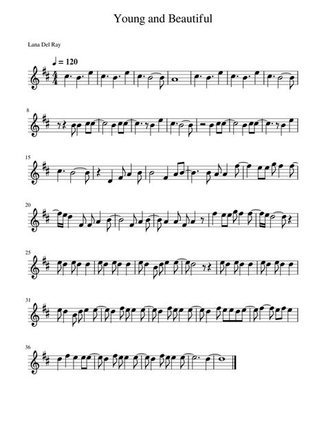 Lana Del Rey Flute Sheet Music, Lana Del Rey Violin Sheet Music, Arabian Nights Flute Sheet Music, Pretty Flute Sheet Music, Lana Del Rey Piano Sheet Music, Lana Del Rey Sheet Music, Lana Del Rey Kalimba, Clarinet Sheet Music Pop Songs, Flute Sheet Music Popular Songs Easy