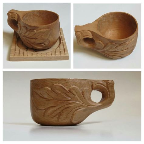 Kuksa Cup, Wooden Cups, Wood Cup, Wood Relief, Wood Spoon Carving, Wood Carving For Beginners, Carved Spoons, Wooden Cup, Wood Carving Designs