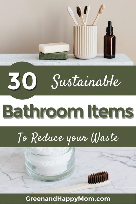 The bathroom can be a very wasteful place with lots of single use items. This list with 30+ eco friendly bathroom items will help you on your sustainable journey. These zero waste bathroom products help you reduce your waste can create a sustainable lifestyle you love. Eco Friendly Bathroom, Zero Waste Bathroom, Bamboo Hair Brush, Water Saving Shower Head, Simple Bathroom Decor, Waste Reduction, Eco Warrior, Retro Living Rooms, Warrior Women