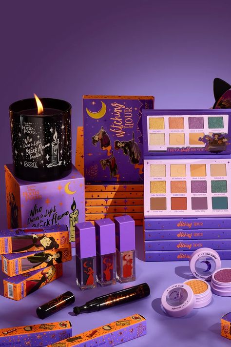 Halloween Makeup Collection, New Hocus Pocus, Makeup Palette Collection, Deep Red Lipsticks, Makeup Pallets, Eyeshadow Collection, Sephora Skin Care, Makeup Package, Disney Makeup