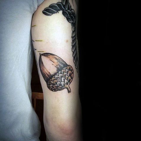 Peter Pan Tattoos, Oak Leaf Tattoos, Pan Tattoo, Acorn Tattoo, Peter Pan Tattoo, Wiccan Tattoos, Tree Of Life Tattoo, Celtic Tree Of Life, Tattoo Designs For Men