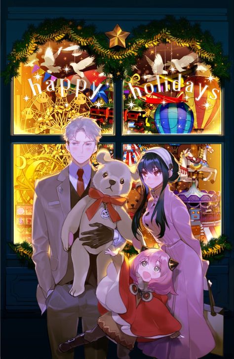 Best Wallpaper Hd, Anime Christmas, Anime Family, Spy X Family, Family Art, Christmas Wallpaper, Winter Scenes, Anime Love, Family Christmas