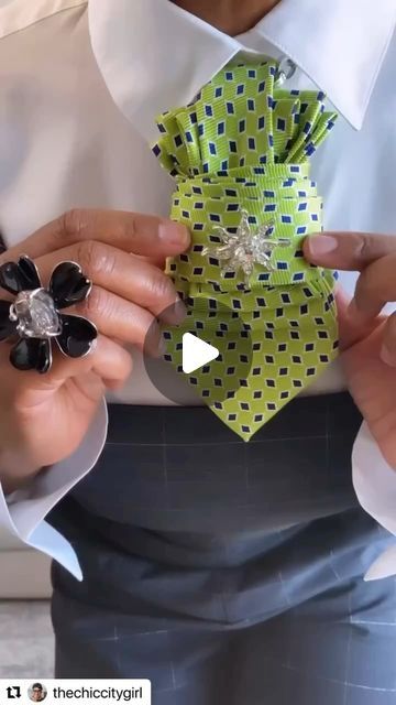 Neck Tie Bracelet Diy, Tie Ties Tutorial, Scarf Necklace Diy, What Can You Make Out Of Mens Ties, Chic Neckwear Ties As Gift, How To Make An Ascot Tie, How To Tie A Tie Video, Necktie Jewelry, Neck Tie Necklace Diy