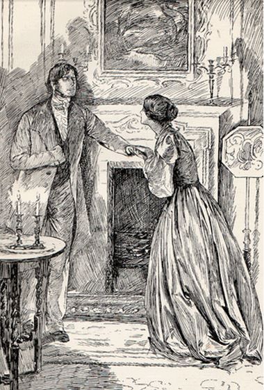 Jane Eyre and Mr. Rochester illustration. Bacon Illustration, Jane Eyre Book, Celebrities Quotes, Bronte Sisters, Architecture Tattoo, Charlotte Bronte, Travel Outdoors, Jane Eyre, Period Dramas