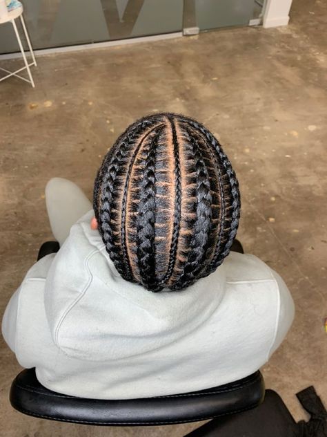 All Back Braid Styles For Men, Stitch Braids With Mini Braids, Cornrow Outfits Men, Stitch Braids Male, Hair Braiding Styles For Men, Stitch Braids Men Black, Guy Cornrows Braids, Male Cornrow Styles For Men With Fade, Cornrow Ideas Men