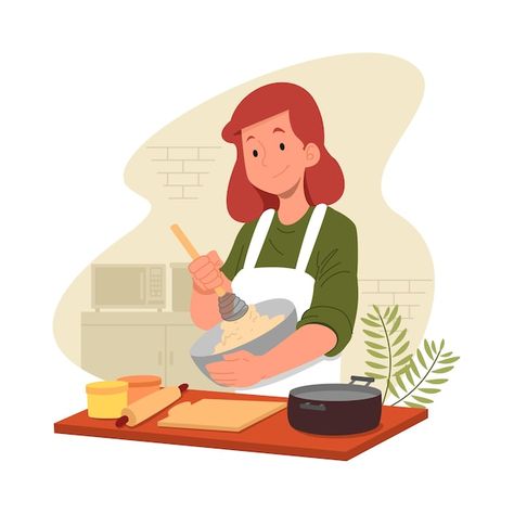 Cook Illustration, Cookie Drawing, Cooking Icon, Cookie Vector, Illustrator Portfolio, Adobe Photoshop Design, Boho Painting, Cooking Art, Food Drawing