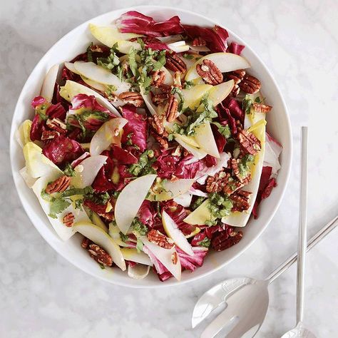 Endive Salad, Pecan Salad, Vinaigrette Recipes, Bowl Plate, Crate Barrel, Best Side Dishes, Easy Salads, Salad Ingredients, Kitchen Recipes