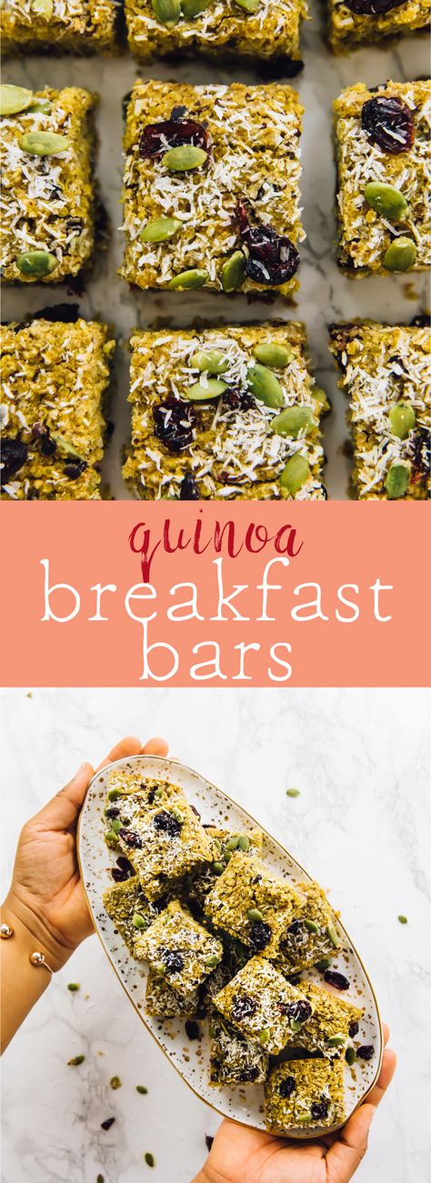 Simple Quinoa, Leftover Quinoa, Blueberry Quinoa, Quinoa Breakfast Bars, Breakfast Bars Recipe, Superfood Breakfast, Vegan Baked, Quinoa Breakfast, Quinoa Healthy