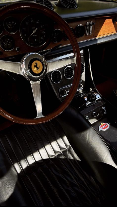 Vintage Car Interior, Aesthetic Paris, Old Vintage Cars, Life Aesthetic, Classy Cars, Pretty Cars, Wood Trim, Classic Cars Vintage, Old Money Aesthetic