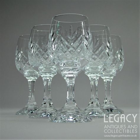 Set of Six Schott Zwiesel 'Tiffany' Design Lead Crystal Sherry or Liqueur Glasses Georgian Wine, Art Deco Cocktail, Glass Bridge, Hornsea Pottery, Liqueur Glasses, Schott Zwiesel, German Ceramics, Ale Beer, Candlestick Lamps