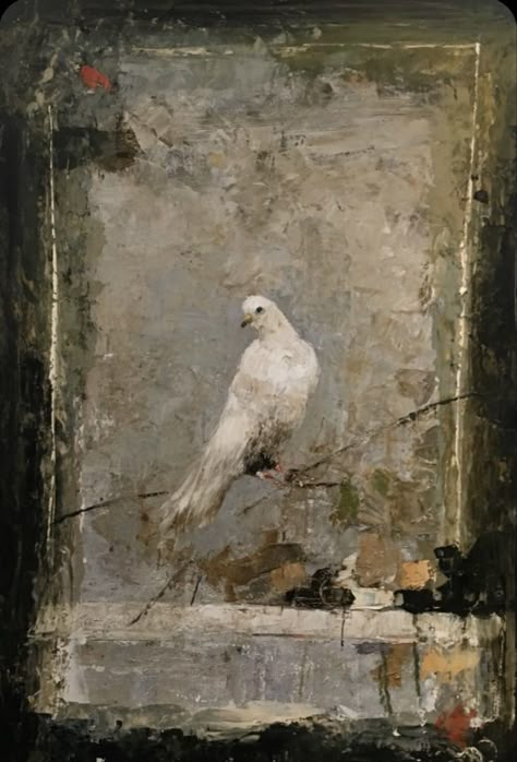 Have Inspiration, Encaustic Art, 수채화 그림, Art Et Illustration, White Bird, Birds Painting, Bird Art, Animal Paintings, Painting Inspiration