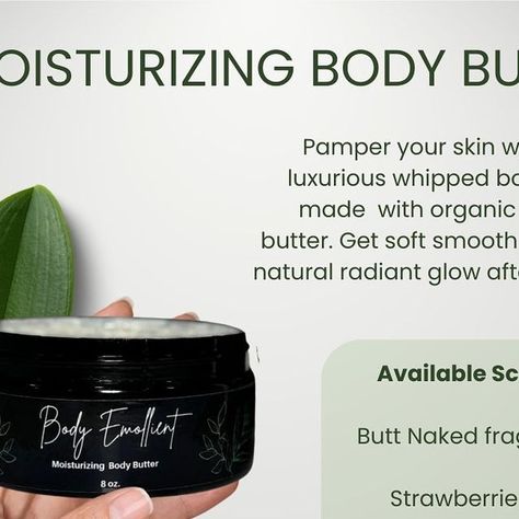 Body Emollient on Instagram: "🌟 Say hello to silky-smooth skin! ✨ Indulge in luxurious hydration and nourishment like never before.   Try our moisturizing body butter on your skin now with lots of fragrant choices.  DM us for more info and questions. Link on our bio to checkout the product on etsy 🥰🌿  #SkinLove #NewArrival #ButterMeUp #SkincareSecrets #StayTuned #bodyscrub #murumurubutter #bodyscrubcalifornia #GlowingSkin #HealthySkin #benatural #BeautyFromWithin #NourishYourSkin #CrueltyFreeBeauty #supportsmallbusiness #skincarebusiness #madewithlove #productlaunch #startupbusiness" Skin Care Business, Be Natural, Cruelty Free Beauty, Start Up Business, Body Butter, Body Scrub, Smooth Skin, Say Hello, Glowing Skin