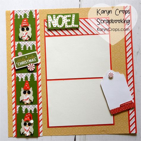 Creative Memories Border Maker Ideas, Karyn Crops, Welcome Gnome, Gnome Stickers, Pet Scrapbook Layouts, Christmas Borders, Scrapbooking Retreats, Scrapbook Christmas, Christmas Scrapbook Pages