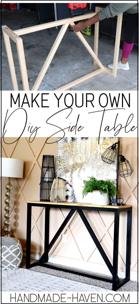 Console Diy, Diy Farmhouse Decoration, Koti Diy, Diy Console, Diy Console Table, Home Entryway, Hemma Diy, Diy Casa, Entryway Console