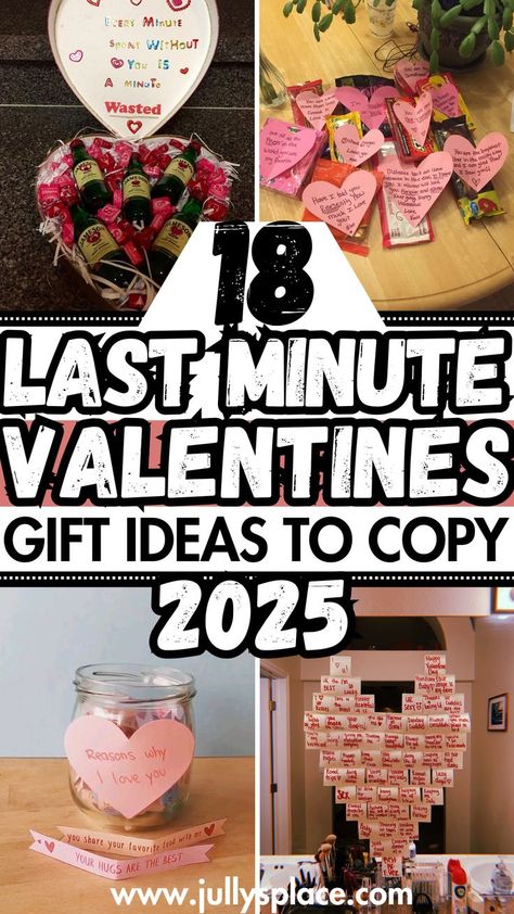 Looking for last minute Valentine's Day gifts? Consider a heartfelt handwritten letter or a quick DIY photo album. For more last minute Valentine's gift ideas, think about gifting a subscription box or a cozy blanket. These thoughtful Valentine's Day gift ideas are perfect for showing your love, even at the last minute! Valentines Day Boo Basket, Be Mine Valentine Ideas, Valentine’s Day Surprise, Valentines Gift For Son, Simple Valentines Gifts For Him, Valentines Day For Friends, February Gift Ideas, At Home Valentines Day Ideas, Valentines Gift Ideas Diy