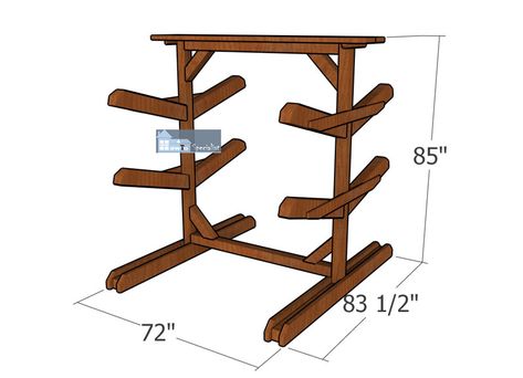 7 Kayak Storage Rack Plans Kayak Rack Diy Wood, Free Standing Kayak Rack, Diy Kayak Storage Rack, Kayak Rack Diy, Diy Wood Kayak Storage Rack, Camper Kayak Rack Diy, Diy Kayak Storage, Diy Kayak Rack For Truck, Kayak Stand