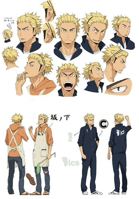 Karasuno | Ukai Keishin | Coach | Crow's Grandfather Ukai Keishin, Haikyuu Season 1, Shingeki No Bahamut, Haikyuu Manga, Haikyuu Characters, Sports Anime, Character Sheet, Cow Boy, Character Design References