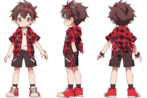 Photo boy character turnaround concept s... | Premium Photo #Freepik #photo Chibi Turnaround Character Design, Chibi Turnaround, Popular Anime Character, Chibi Character Design, Verbs For Kids, Most Popular Anime Characters, Kid Oc, Cool Cartoon Drawings, Son Clothes