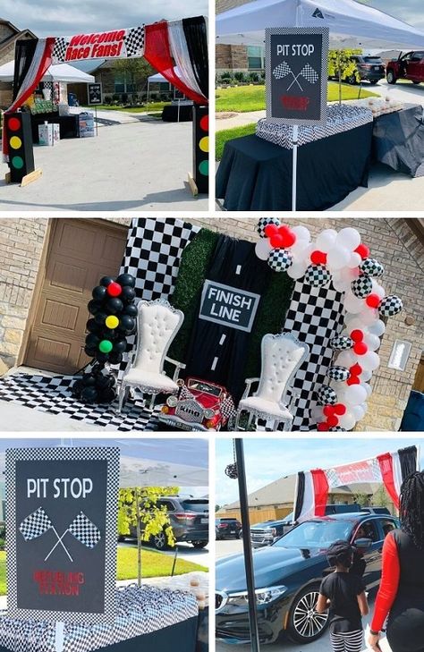 Drivers, Start your Engines! “Racing By” Baby Shower – Baby Shower Ideas 4U Racing Theme Decorations, Need For Speed Party Ideas, Garage Baby Shower Ideas, Nascar Baby Shower Ideas, Racecar Baby Shower Theme, Mechanic Baby Shower Ideas, Racing Baby Shower Theme, Car Baby Shower Ideas, Car Themed Baby Shower Ideas