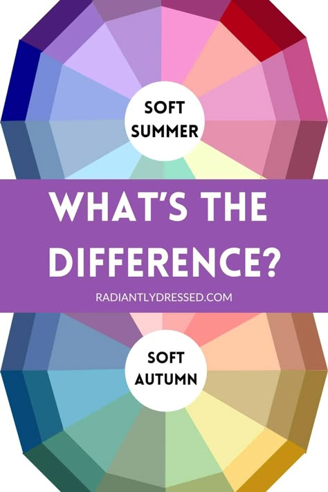 Are you struggling to choose between Soft Summer and Soft Autumn? Discover the subtle nuances between these color seasons in our comprehensive guide. Learn how to identify your season with practical tests and expert tips, enhancing your wardrobe and makeup choices to align perfectly with your natural tones. This article offers essential insights into choosing the right colors that truly reflect and enhance your inherent beauty. Light Spring Vs Soft Summer, Soft Summer And Soft Autumn, Color Analysis Summer Soft, Summer Color Season Outfits, Summer Pallet Color, Soft Autumn Examples, Soft Summer Color Palette Clothes, Soft Summer Vs Soft Autumn, Soft Summer Color Analysis