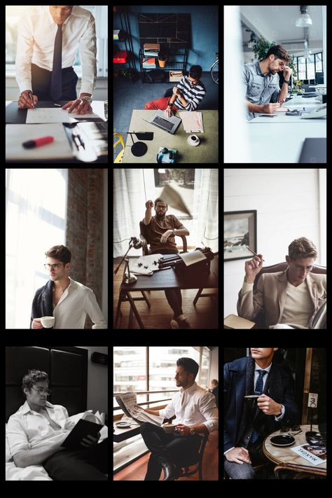 Business Photoshoot Men Office, Office Photoshoot Ideas Men, Business Man Photography Office, Lifestyle Photography Men, Men Photoshoot Ideas, Businessman Photography, Office Photoshoot, Business Man Photography, Office Lifestyle