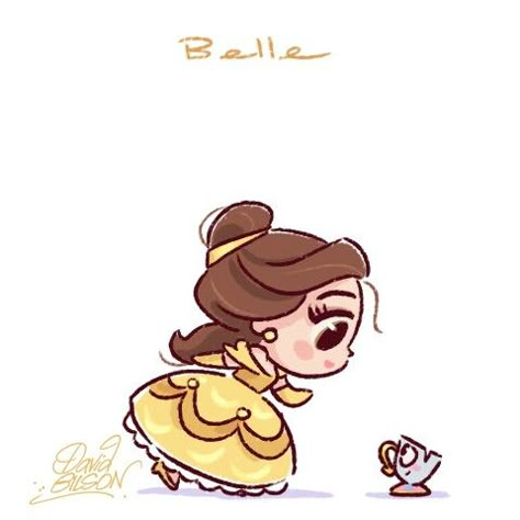 La Bella y la Bestia #princesas #Disney #bella Art Of David Gilson, Chibi Disney, Disney Doodles, Disney Cuties, Kawaii Disney, Cute Disney Drawings, Karakter Disney, Disney Art Drawings, Wallpaper Disney