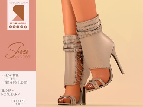 AF SHOES AFN008 Sims 4 Cc Shoes Shoestopia, Sims 4 Shoe Collection, Sims 4 Cc Heels Patreon, Sims 4 Cc High Heels, Af Shoes, Maxis Match Cc, Cc Folder, Red Bottom Heels, Cc Shoes