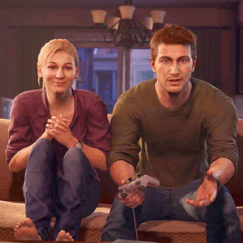 Uncharted 4: A Thief's End Elena Fisher & Nathan Drake icon Elena Fisher, Drake Funny, Uncharted Game, A Thief's End, Uncharted 4, Nathan Drake, Dog Games, Childhood Games, Game Icon