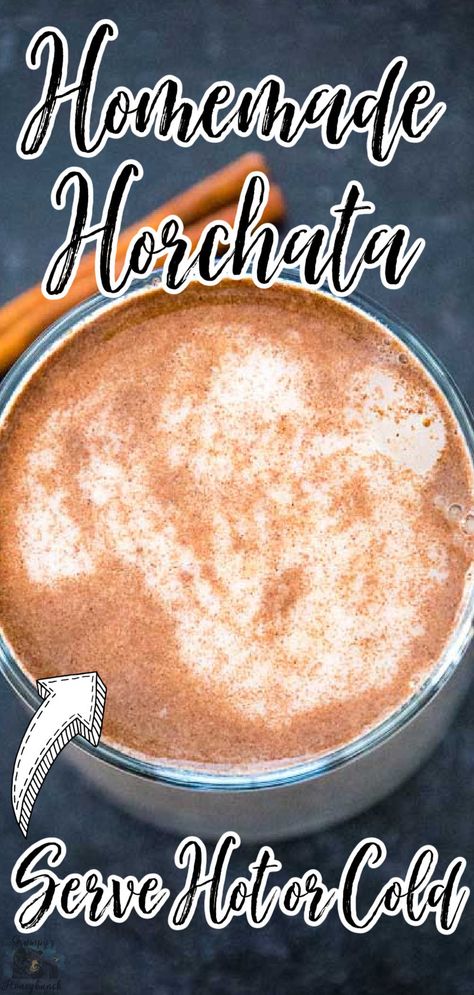 Hot Horchata Recipe, Cinnamon Rice Milk, Horchata For A Crowd, Chocolate Horchata Recipe, Horchata Latte Recipe, Horchata Recipe Mexican, Easy Horchata Recipe, Horchata Latte, Horchata Drink