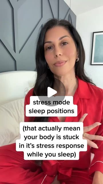 Somatic Exercises with Liz Tenuto on Instagram: "sleep behaviors you should never ignore, (that actually mean your body is stuck in it’s stress response)👇🏼

ever feel like you're on edge, even in your sleep or in your dreams? 🥹

if you’ve experienced long-term stress or have unresolved trauma, your body may stuck in its stress response, even while you’re asleep 😮‍💨

this means you’re never fully powering down, or getting the natural restorative benefits of sleep, instead feeling stressed 24/7 🥹

you might be noticing signs like:
✨ tossing and turning all night
✨ waking up tired as if you never slept
✨ grinding your teeth or clenching your jaw in your sleep
✨ night sweats 
✨ frequent nightmares
✨ waking up with a racing heart
✨ persistent dark circles under your eyes
✨ sore muscles fo