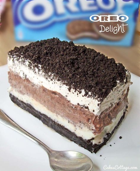 Pudding Recept, Nobake Dessert, Summertime Desserts, Oreo Delight, Oreo Fluff, Oreo Desserts, Dessert Oreo, Oreo Recipes, Oreo Dessert