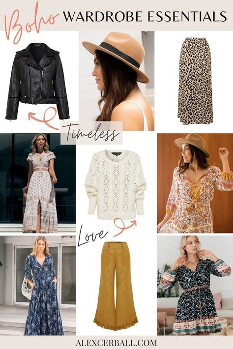 Boho Spring Outfits, Boho Capsule Wardrobe, Bohemian Style Winter, Boho Style Outfits Summer, Spring Outfits Boho, Boho Wardrobe, Boho Chic Style Outfits, 1970 Fashion, Boho Winter Outfits