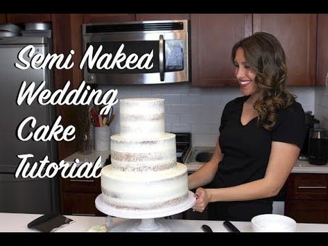 Bare Icing Wedding Cake, Naked Cakes Wedding, Stack Cakes, Wedding Naked Cake, Naked Cake Wedding, Raindrop Cake, Wedding Cake Icing, Semi Naked Wedding Cake