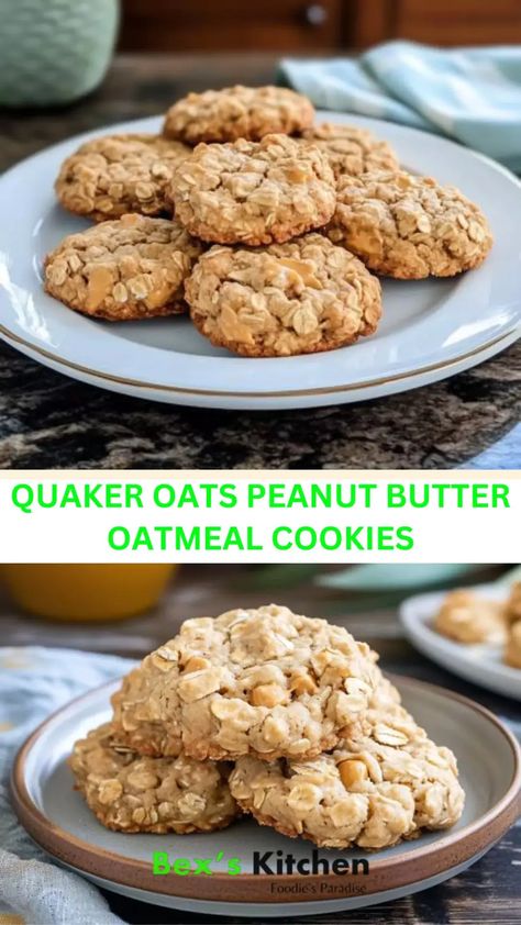 Quaker oats peanut butter oatmeal cookies – Bex’s Kitchen Quaker Oats Recipes, Oatmeal Peanut Butter Cookies, Oats Peanut Butter, Oatmeal Peanut Butter, Butter Oatmeal Cookies, Quaker Oats, Peanut Butter Oatmeal Cookies, Oats Quaker, Peanut Butter Oatmeal