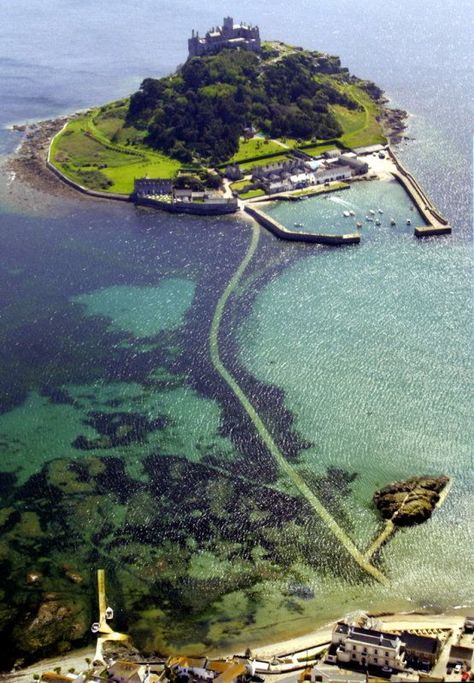 Fae Castle, Uk Places, St Michael's Mount, Cornwall England, Normandy France, England And Scotland, High Tide, England Travel, British Isles